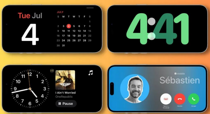 方山苹果手机维修分享iOS17横屏充电待机显示有什么好处 