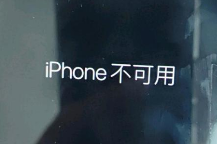 方山苹果服务网点分享锁屏界面显示“iPhone 不可用”如何解决 